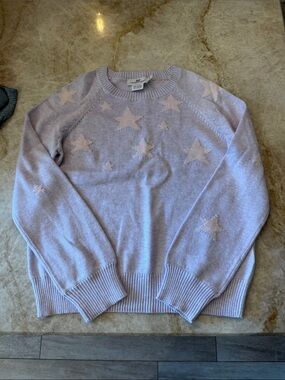 Vineyard vines kids Cozy Star-Pattern Lavender Sweater